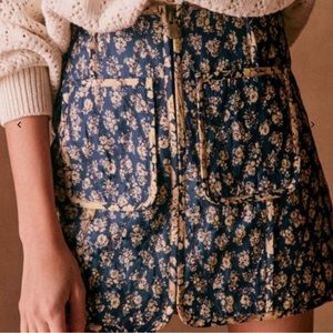 Sezane Foxy Skirt in Cara Mix Print
